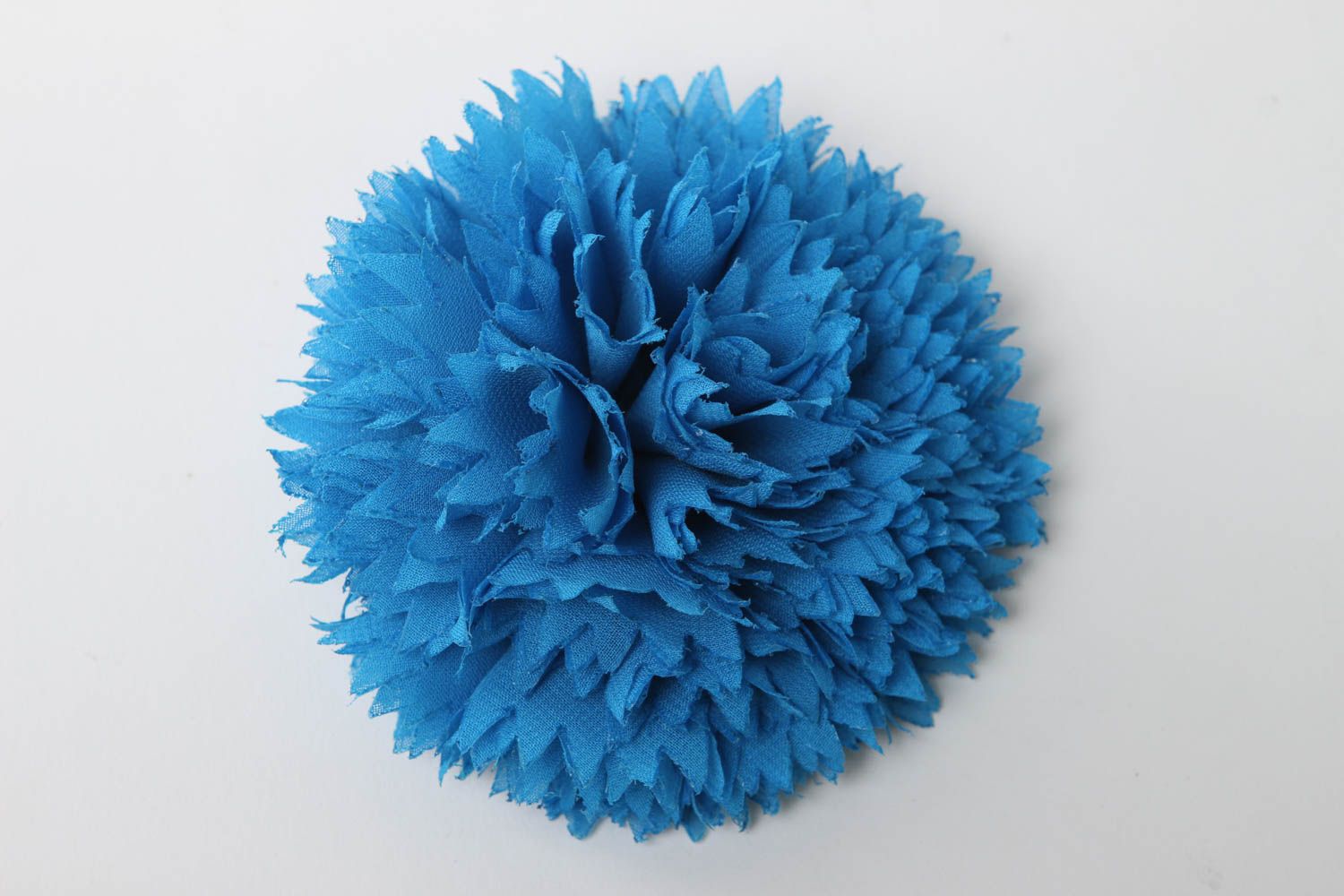 Handmade scrunchy with flower hair accessories design blue scrunchy gift for kid photo 2