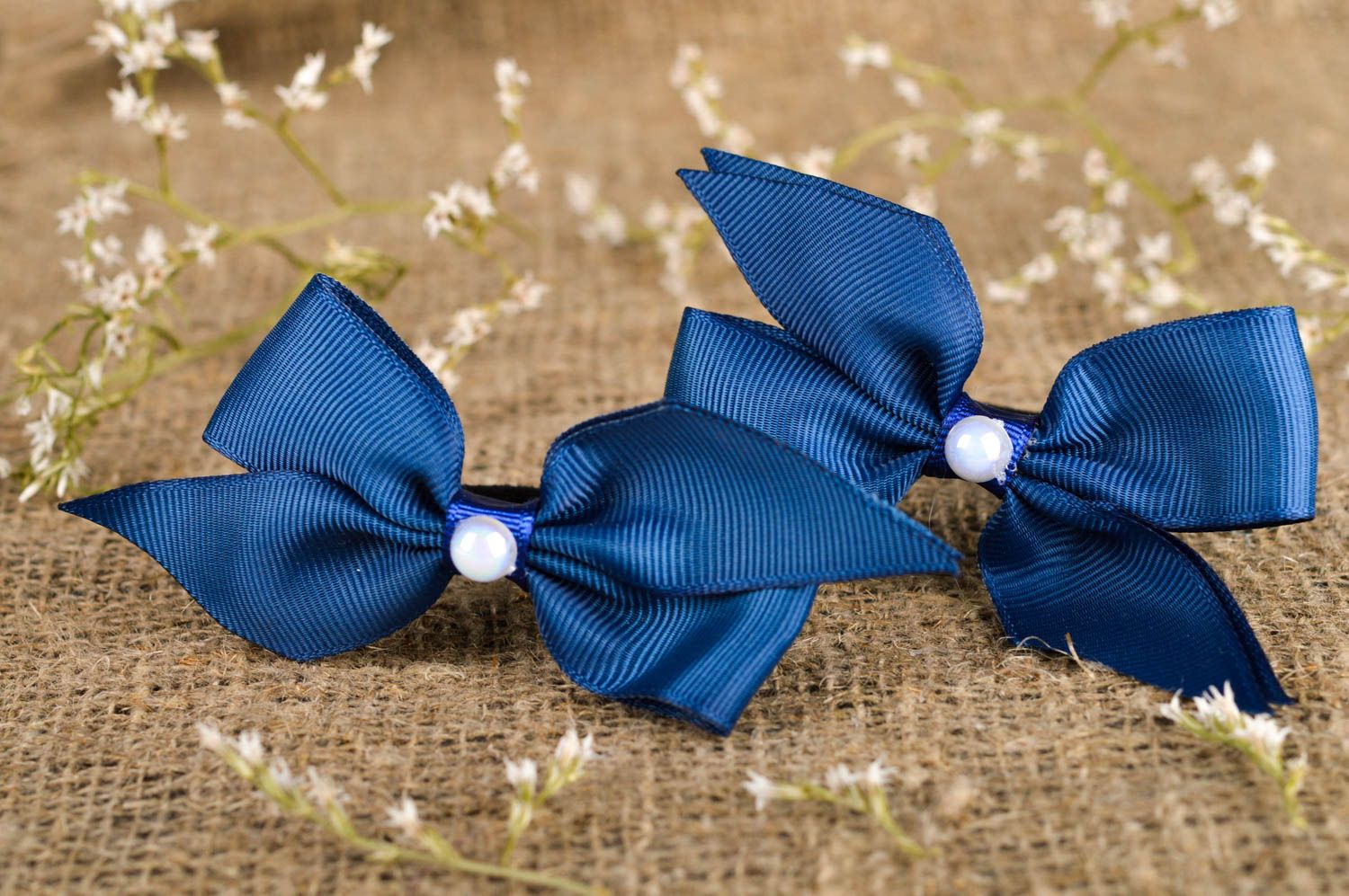 Handmade hair ties cute bows for hair kids hair accessories gifts for girls photo 1