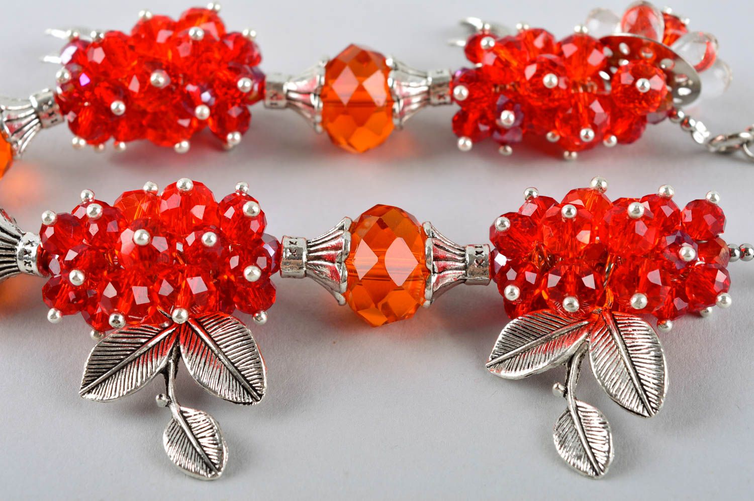 Rote Halskette für Frauen handmade Mode Schmuck schöner Designer Schmuck foto 4