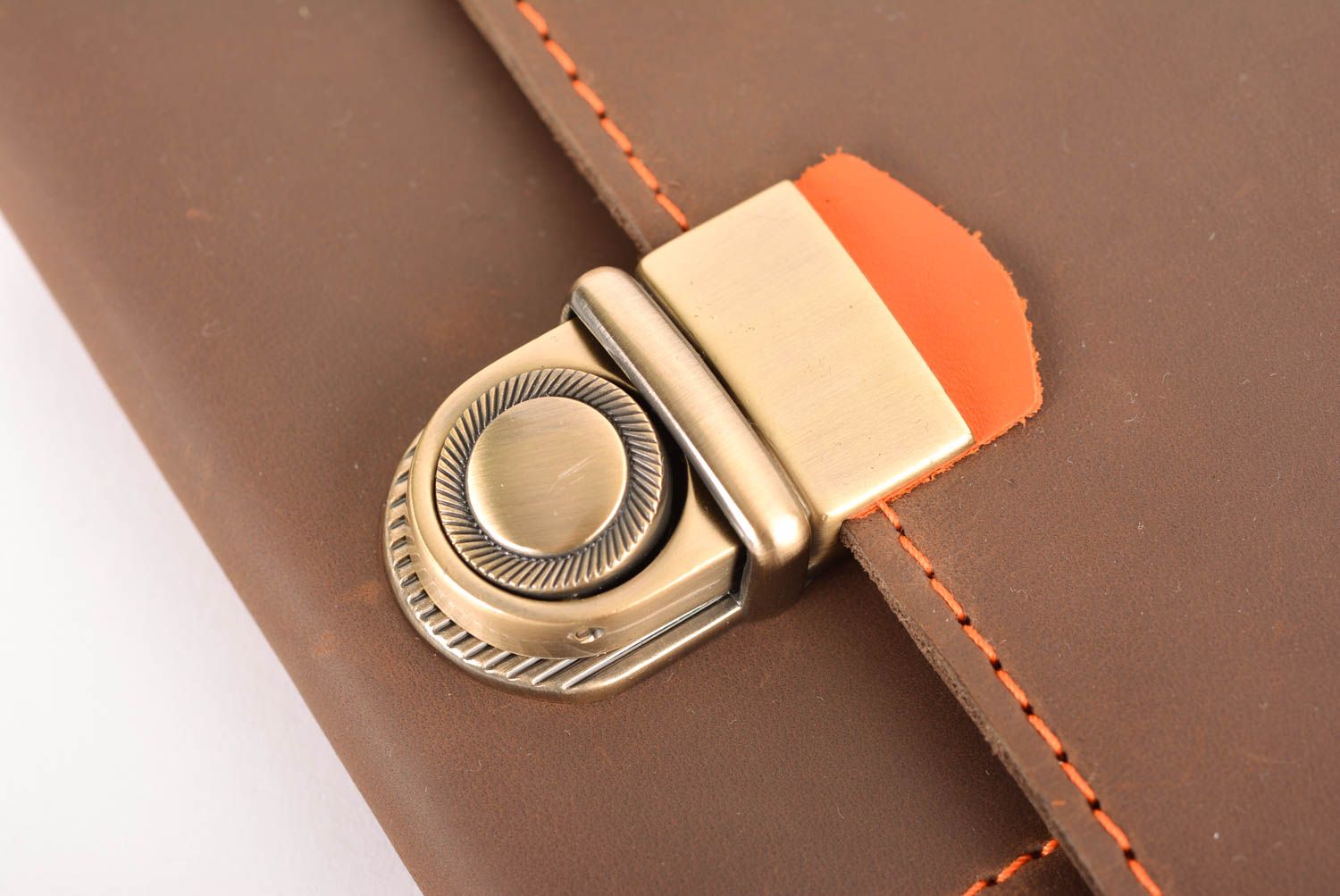 Тревел кейс ручной работы холдер для документов кожаный органайзер коричневый фото 4