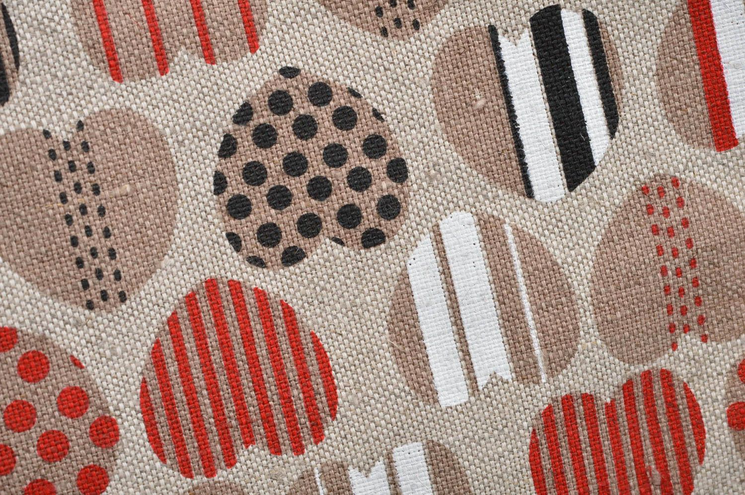 Sac en tissu fait main avec imprimé coeurs et pochette intérieure pour femme photo 5