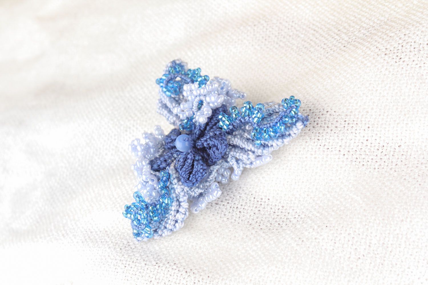 Clothes decoration in blue colors photo 1
