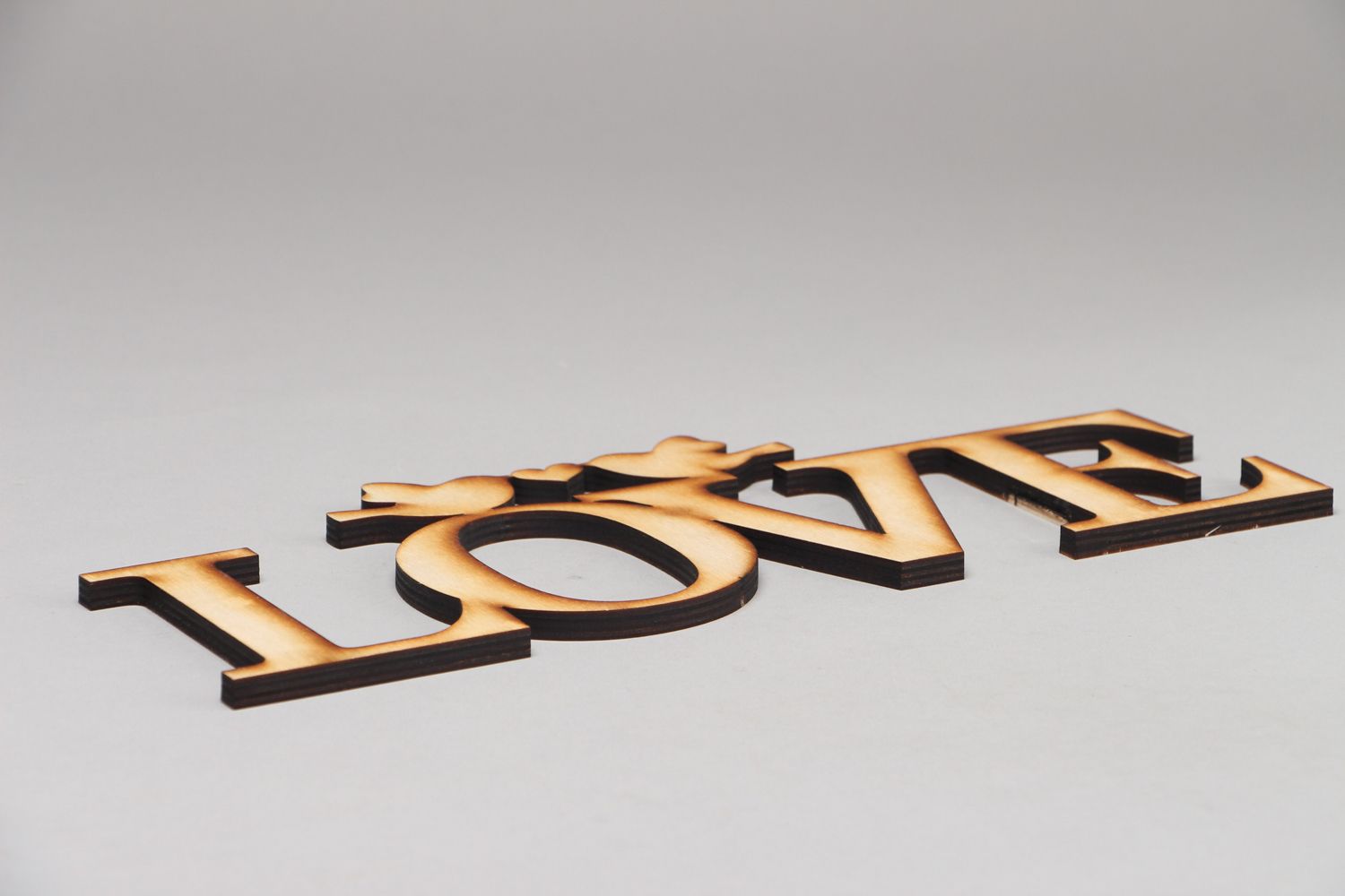 Vorbereitete Materialien handmade Chipboard Love Groß foto 3