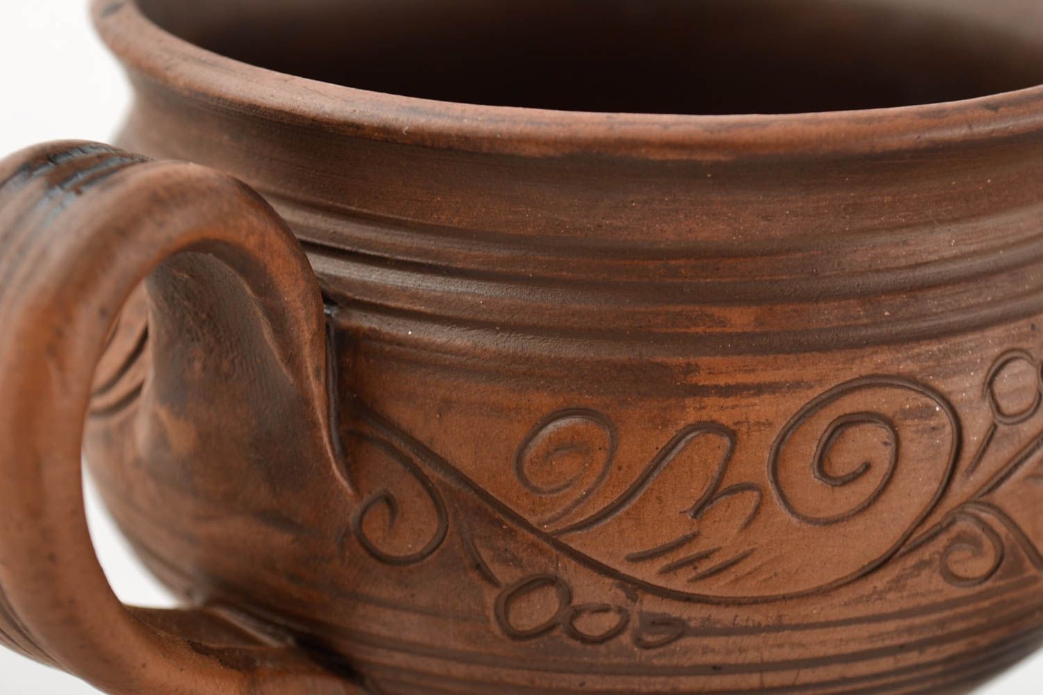 Stylish dinnerware set 2 designer handmade teapot clay lovely home decor photo 4