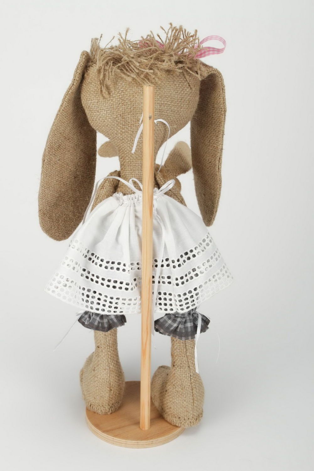 Soft toy with a stand bunny-girl photo 5