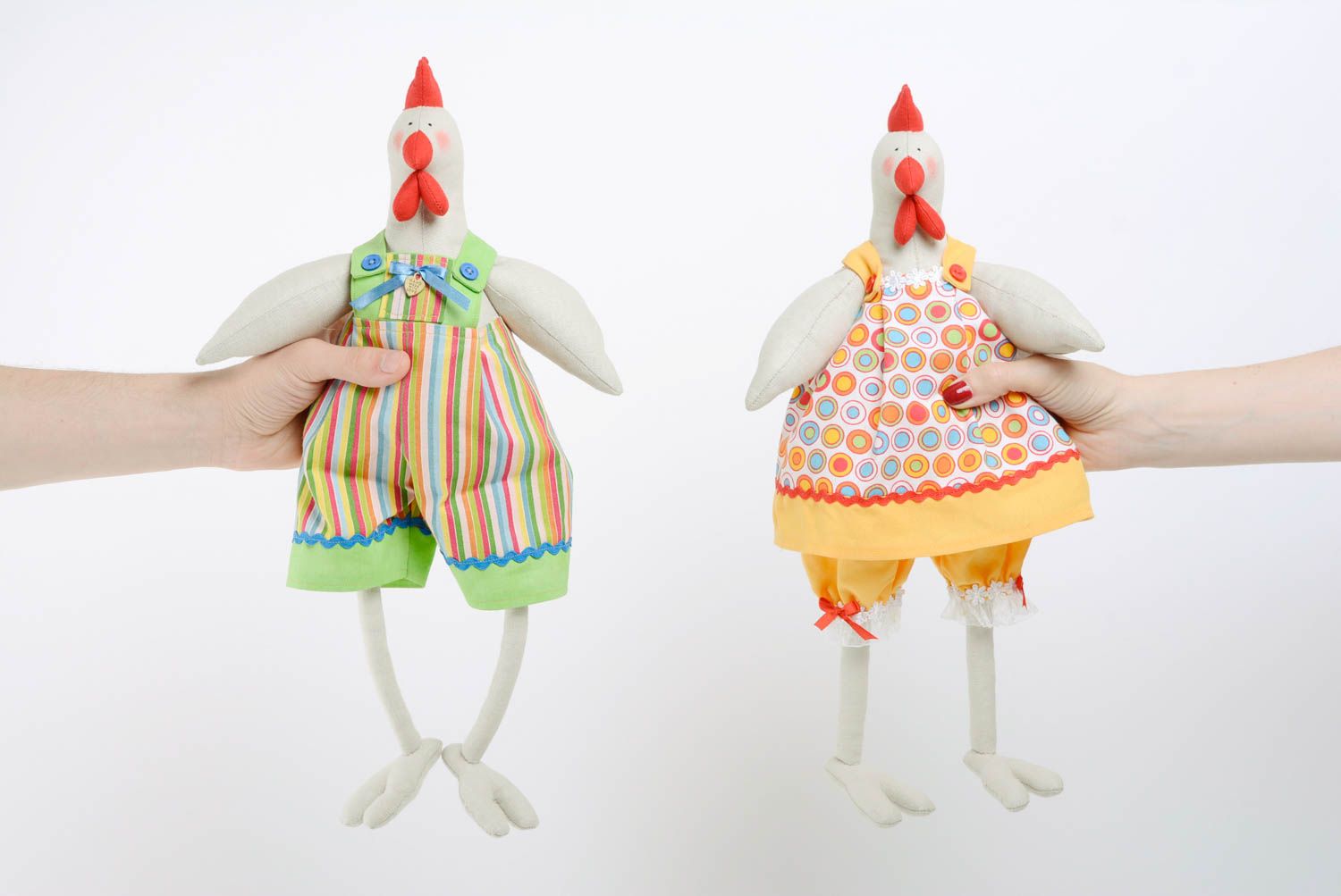 Muñecos de tela hechos a mano originales estilosos bonitos para niños 2 piezas foto 5