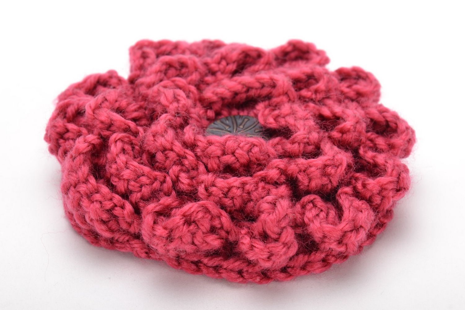Designer crochet brooch photo 2