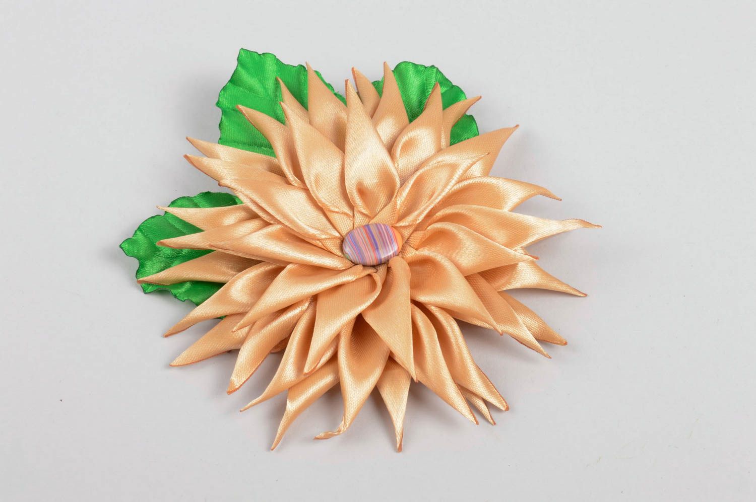 Handmade flower hair clip designer hair accessory gift ideas unusual gift photo 2