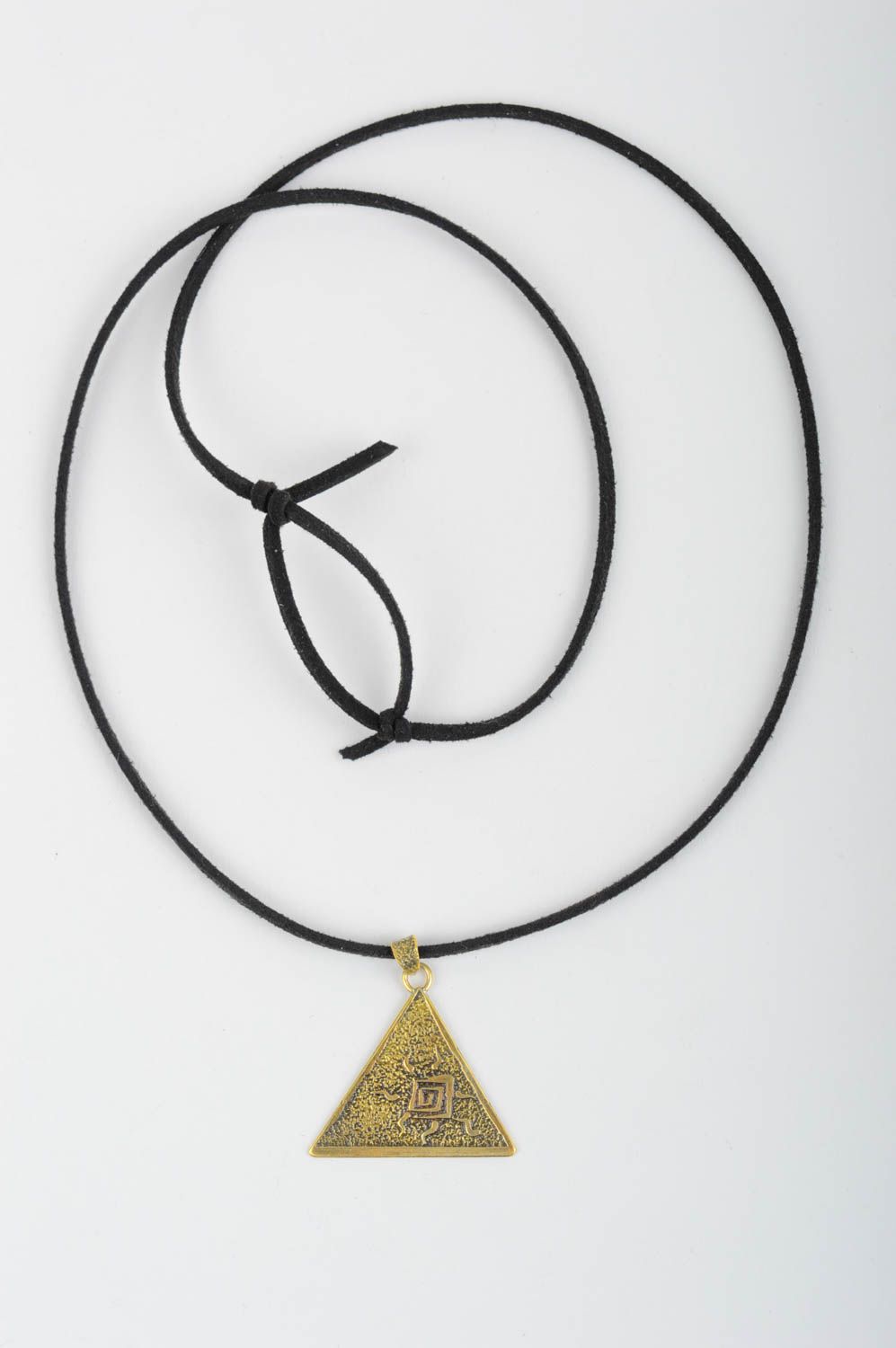 Neck pendant brass jewelry metal jewelry metal accessory neck accessory photo 2