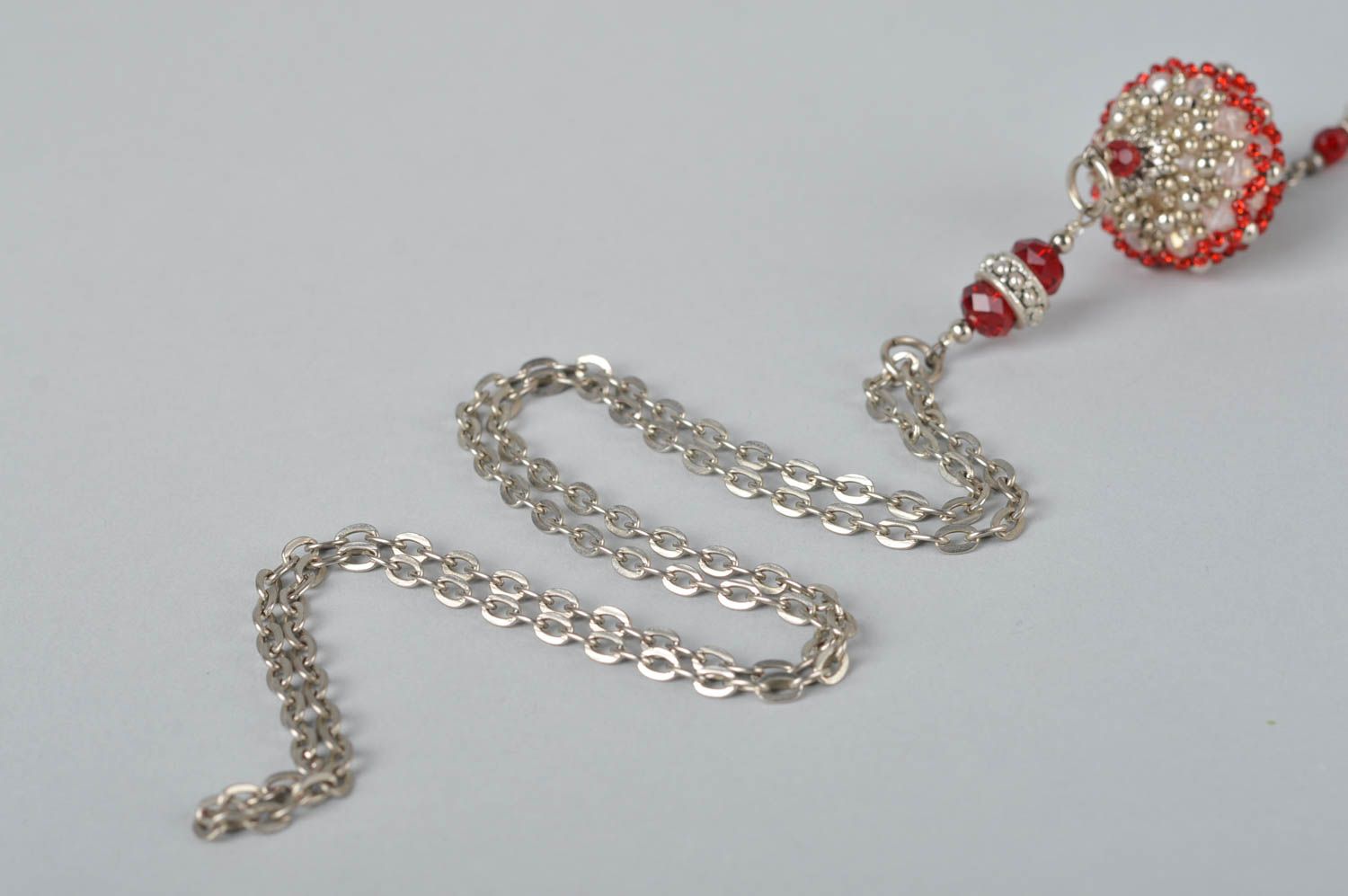Handmade necklace beaded jewelry pendant necklace designer accessories photo 3