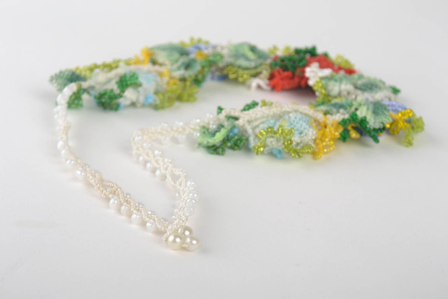 beautiful handmade jewelry unusual designer necklace flower necklace present photo 4
