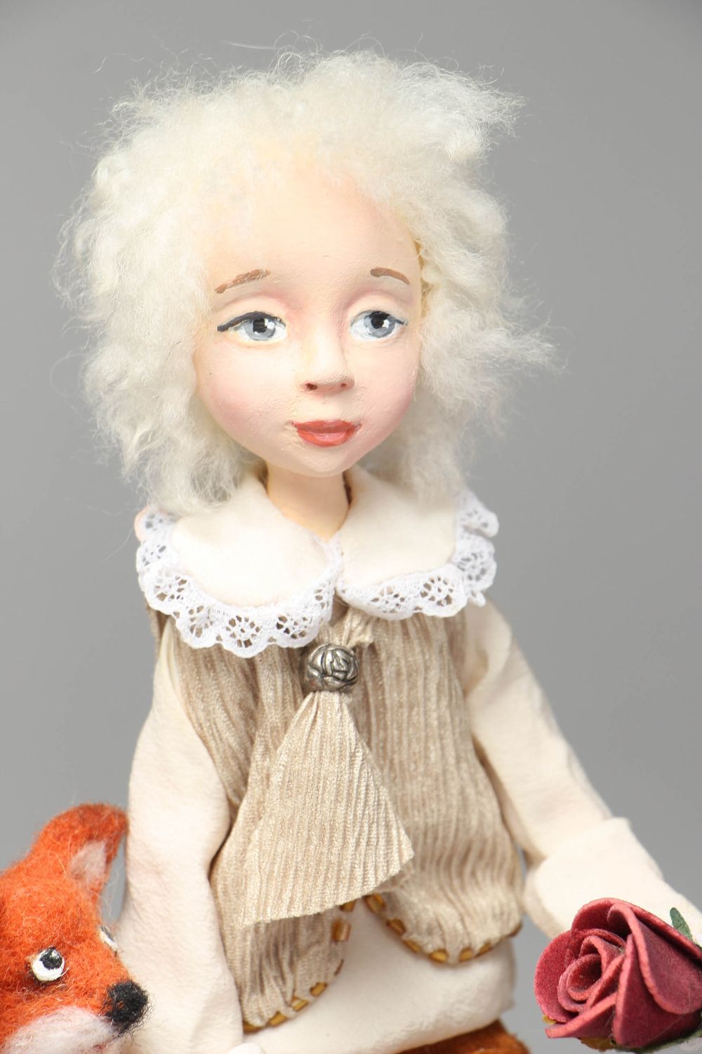 Handmade collectible doll for a gift photo 2