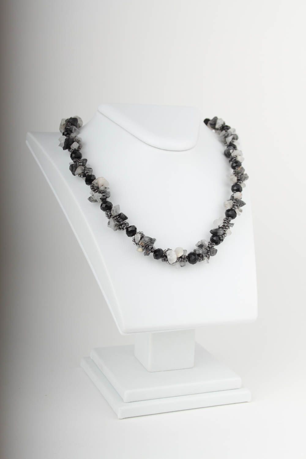 Handmade designer necklace handmade necklace with natural stones stylish jewelry photo 1