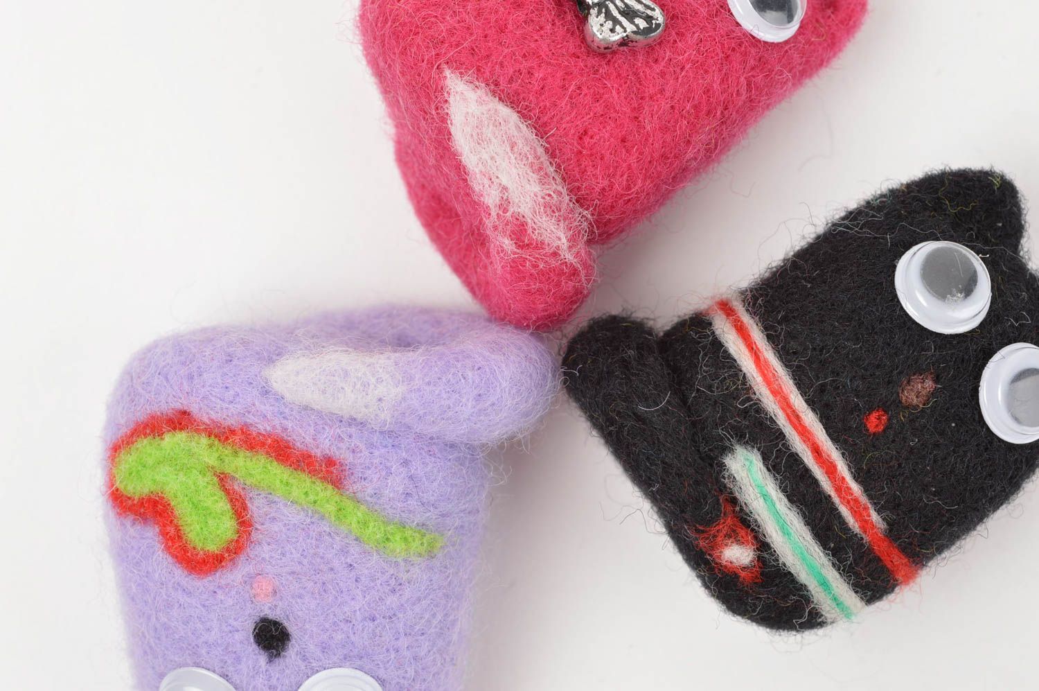 Juguetes artesanales de lana muñecos de peluche regalos originales para niños foto 5