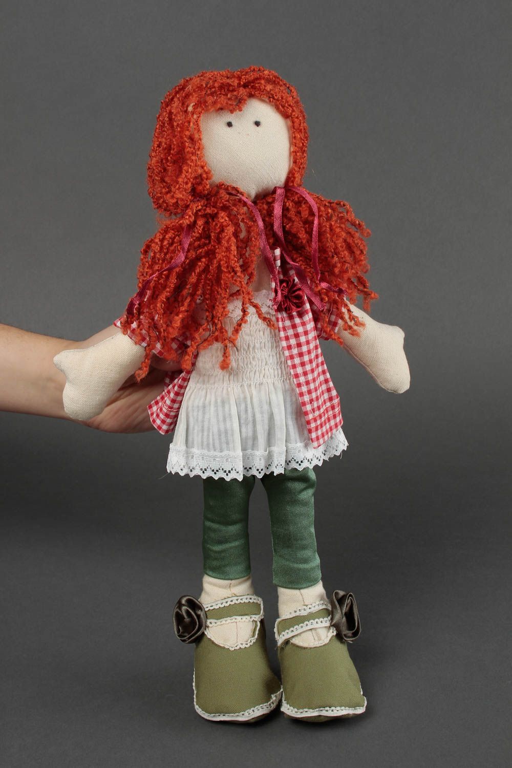 Bambola di peluche fatta a mano pupazzo di peluche giocattolo di peluche
 foto 1