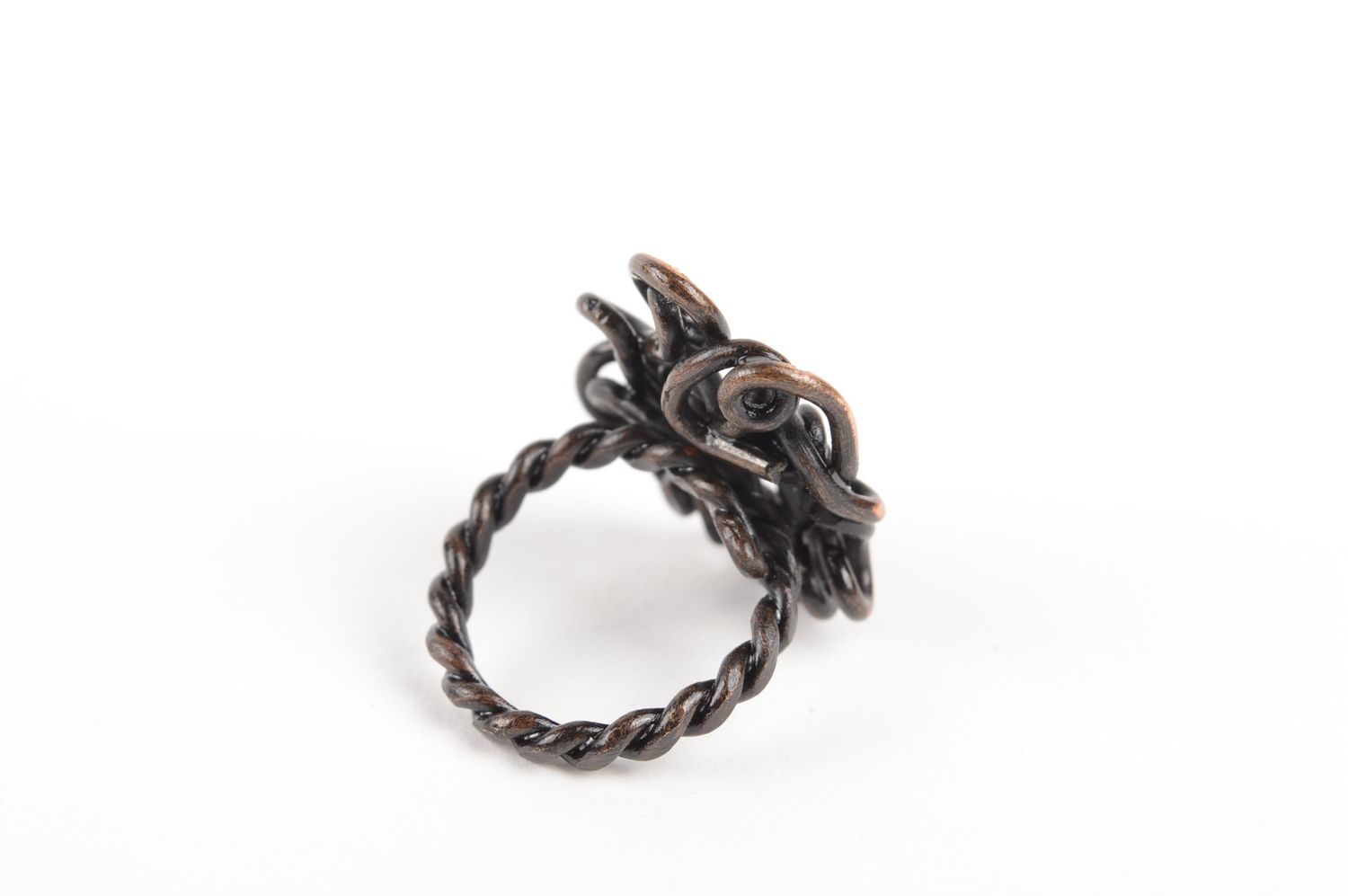 Beautiful ring handmade metal jewelry seal ring big ring designer accessories photo 5