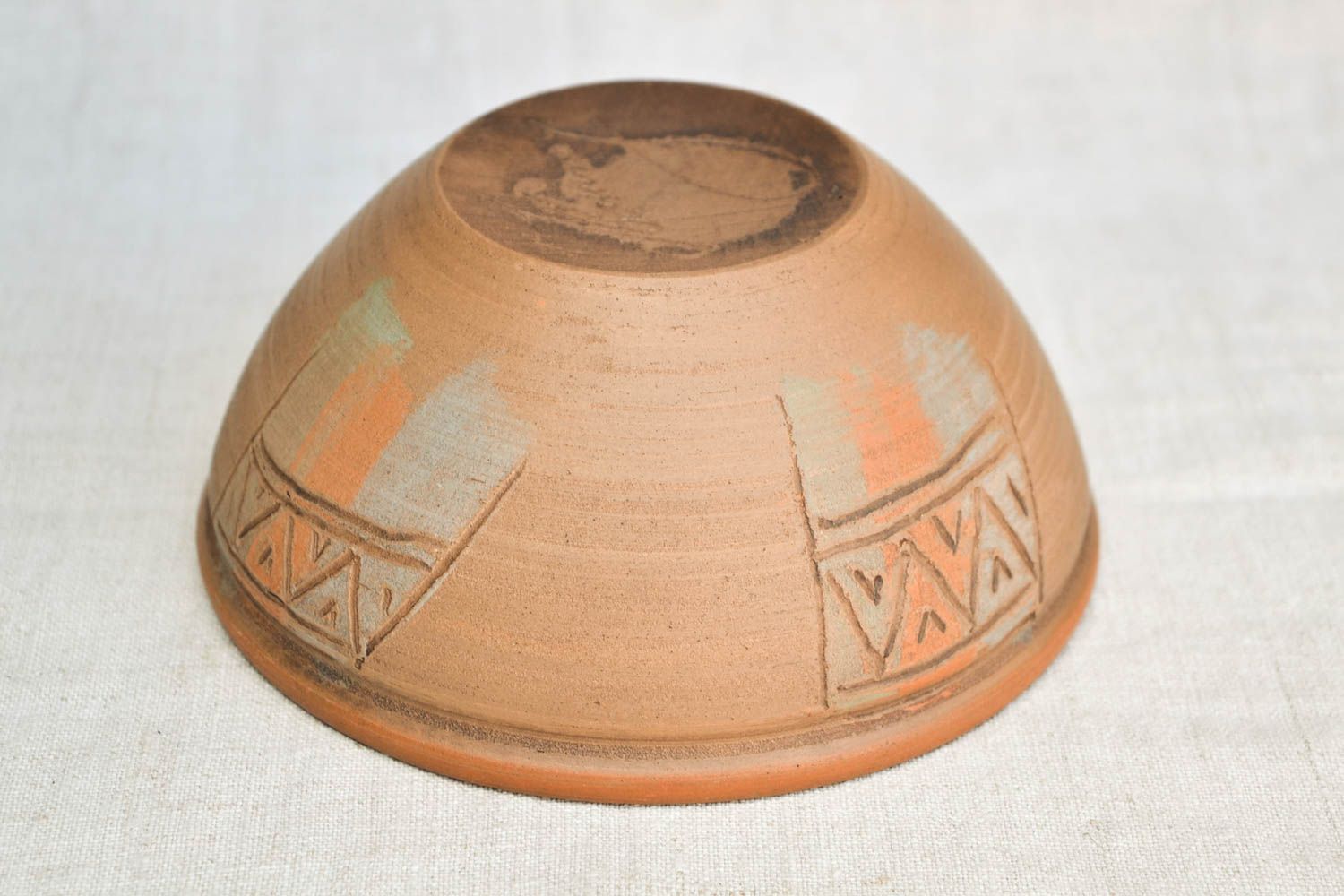 Handmade bowl clay bowl ceramic tableware clay utensils eco friendly pottery photo 5