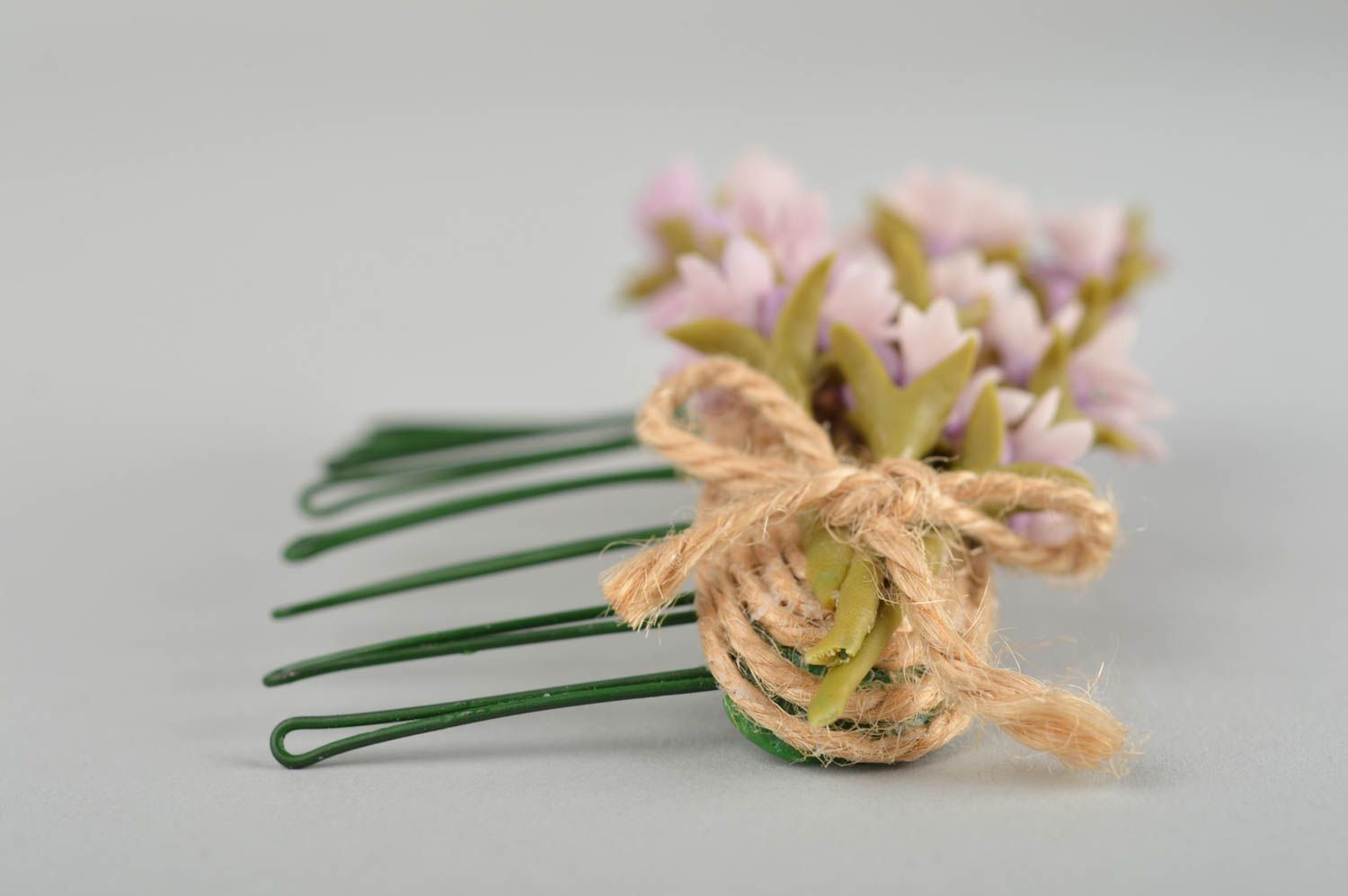 Haar Kamm handmade Haarschmuck Blumen Haar Accessoires ausgefallene Geschenke foto 3