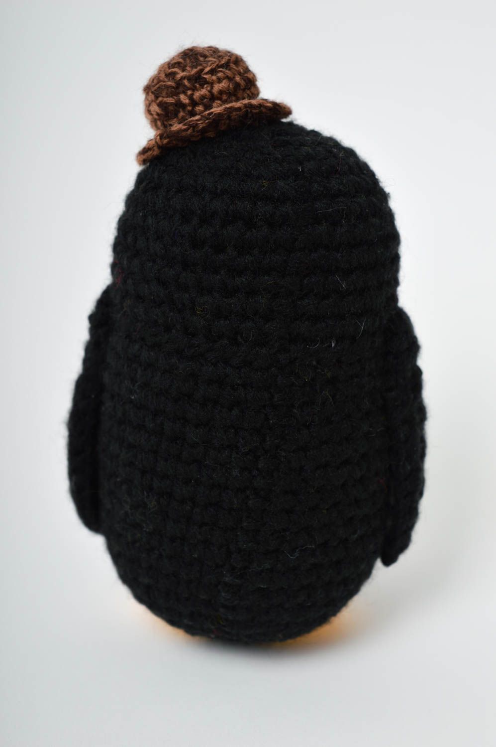 Handmade penguin soft toy decorative crocheted toy gift for kids baby toy   photo 4