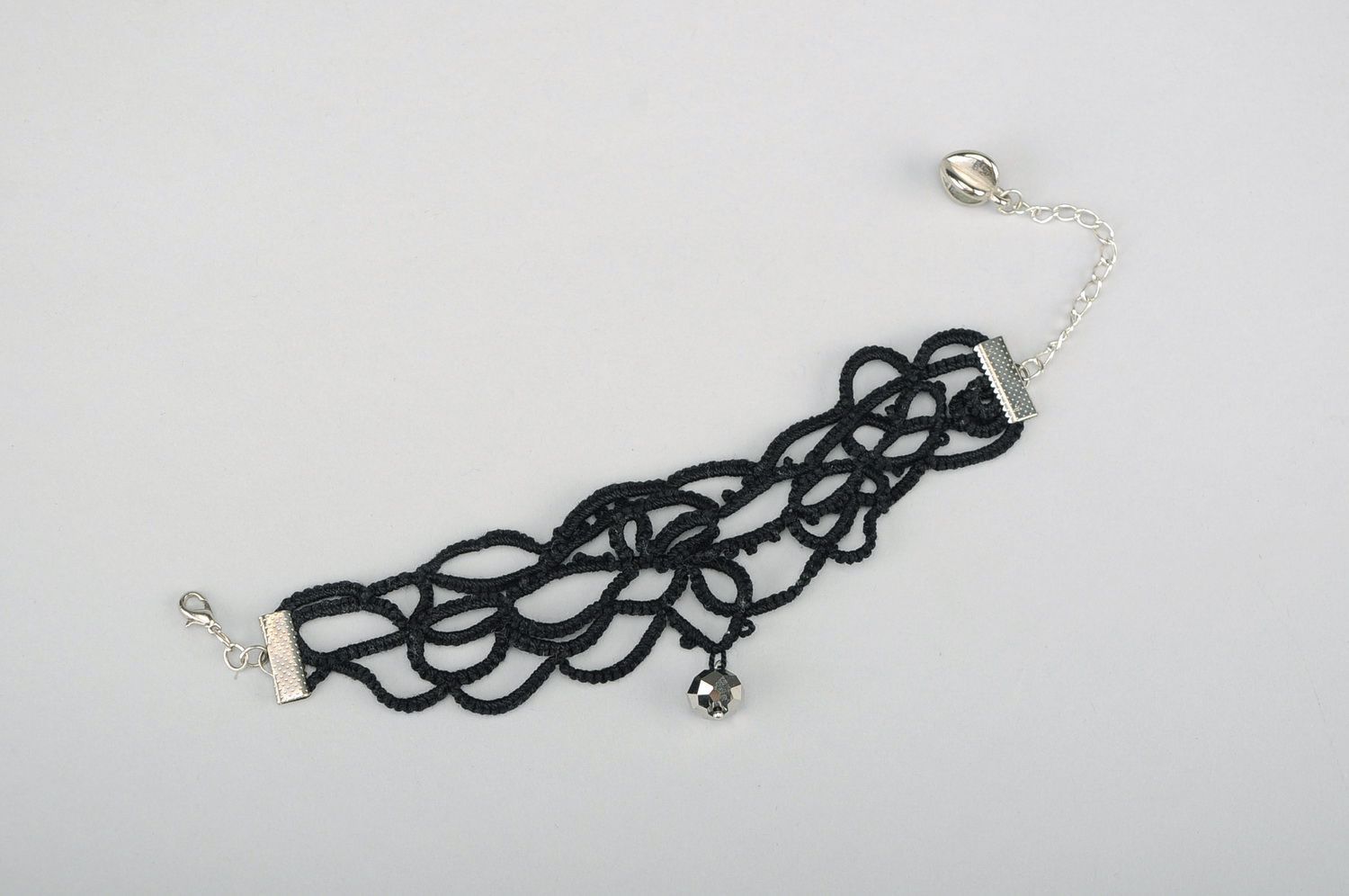 Black Knitted Bracelet photo 3