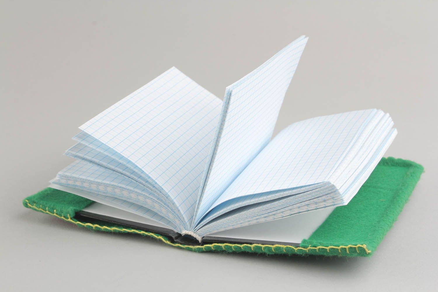 Bloco de notas com capa macia de feltro caderno feito à mão de tecido para notas foto 2