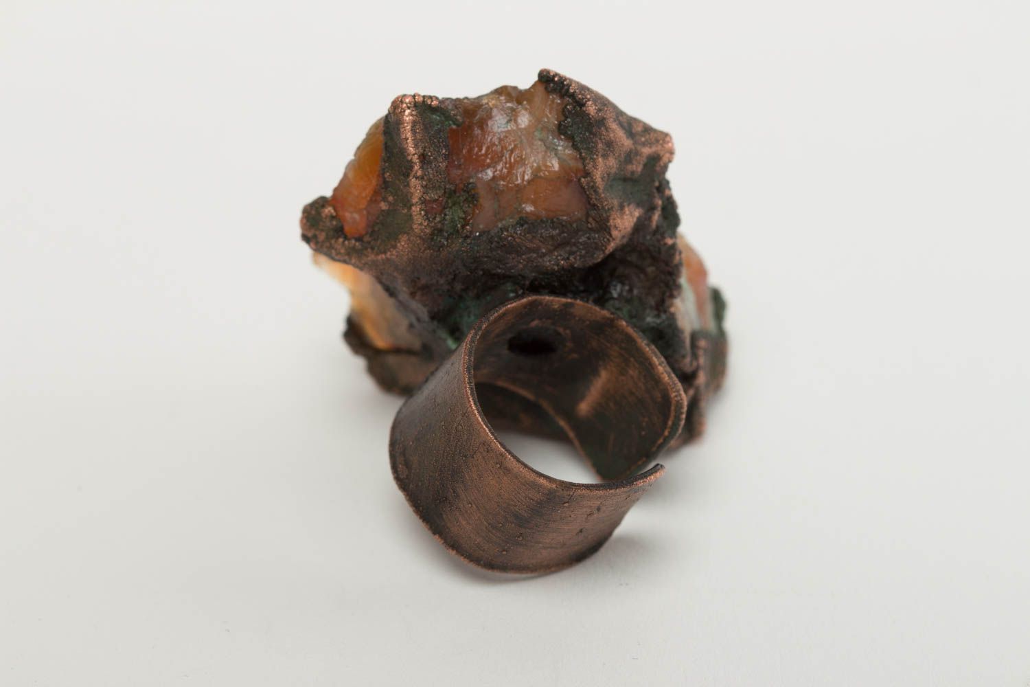 Handmade ring unusual ring designer accessory gift ideas copper jewelry photo 3