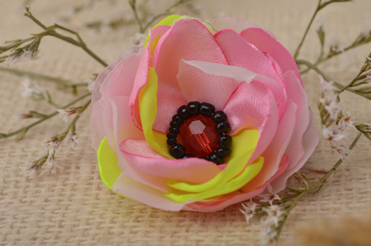 Handmade hair clip girls hair accessories flowers for hair gifts for girl photo 1