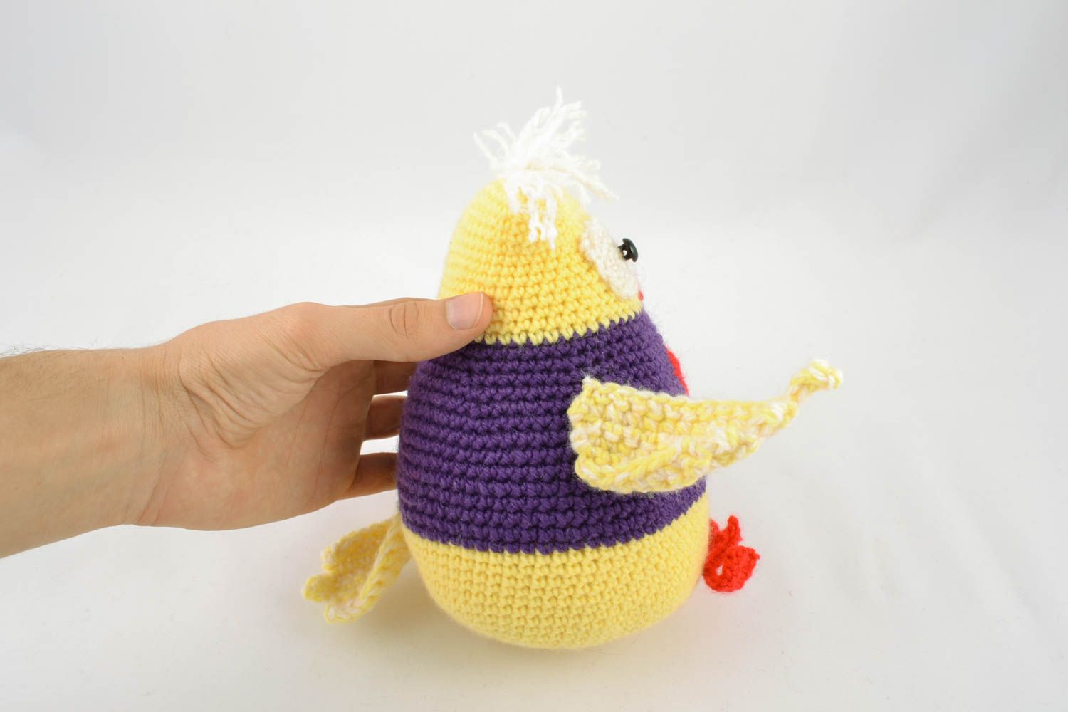 Crochet toy Yellow owl photo 4