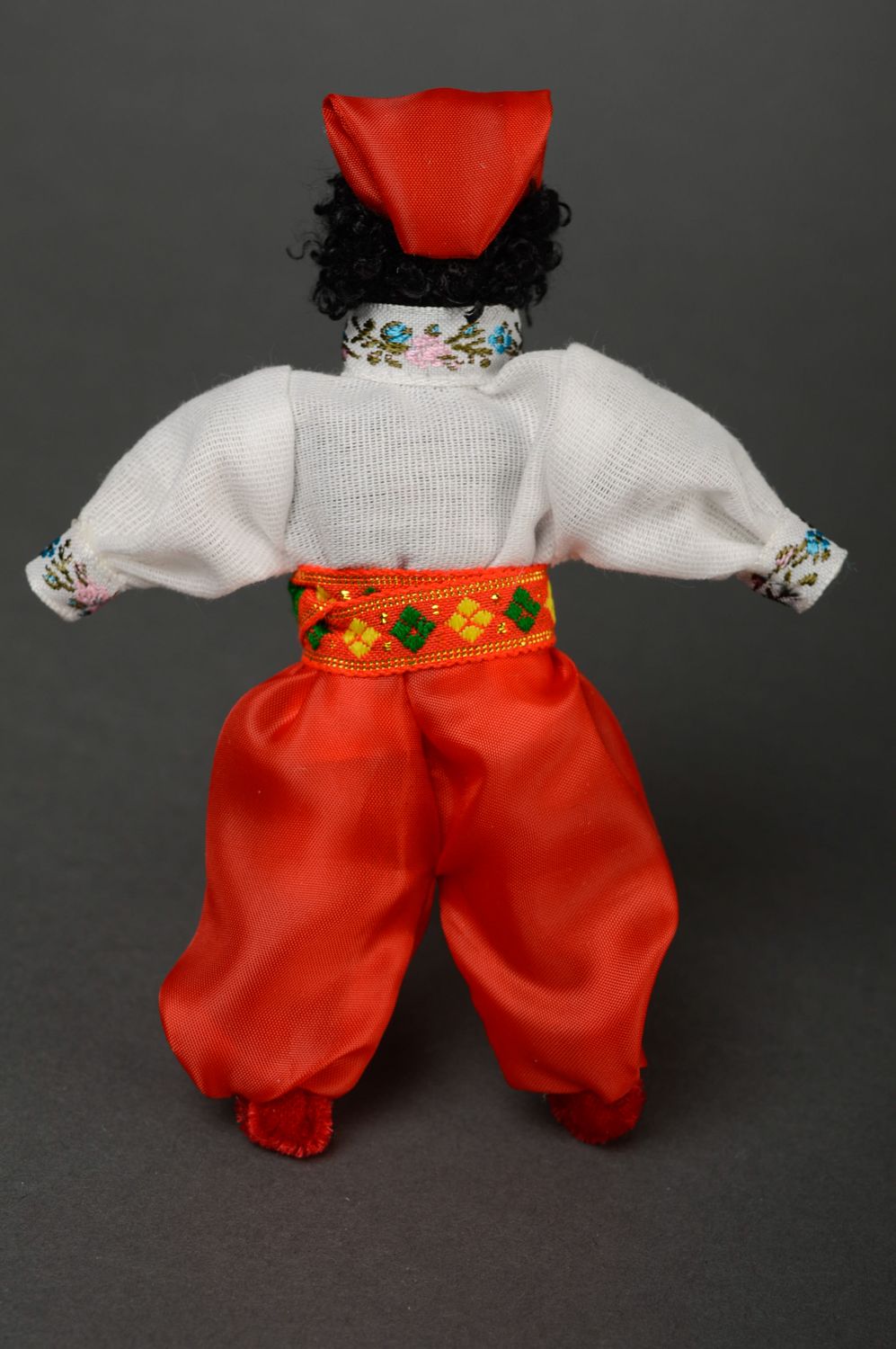 Muñeca artesanal hecha a mano de tela Cosaco foto 3