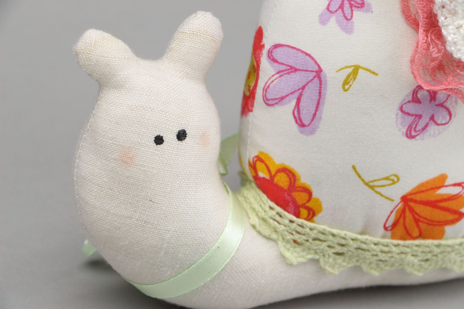 Fabric toy Snail photo 2