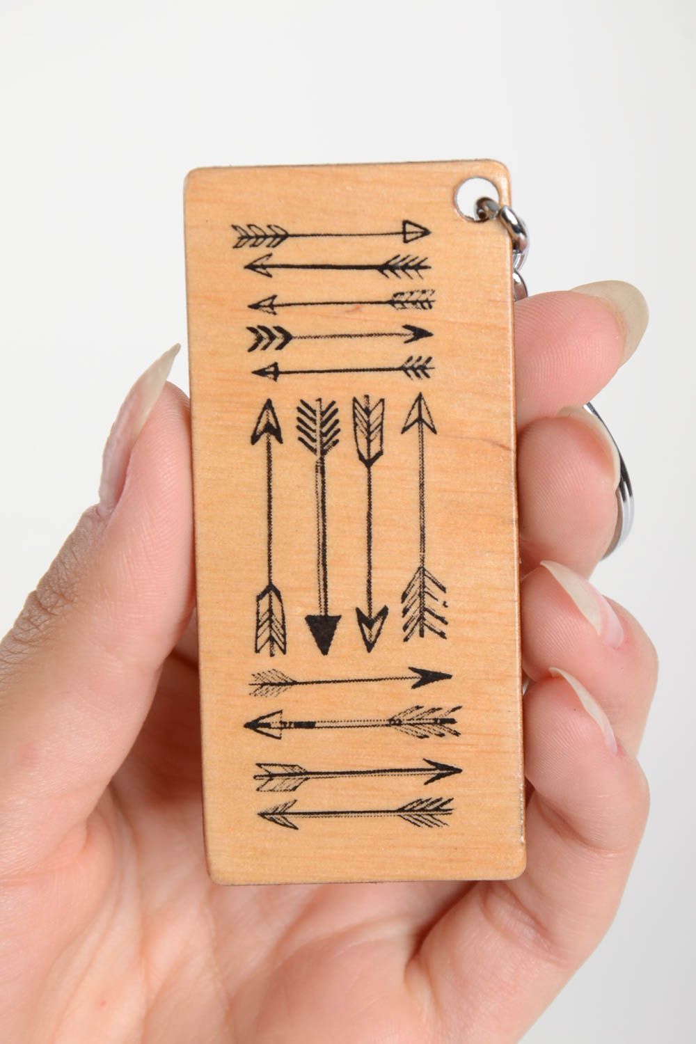 Handmade keychain unusual keychain designer accessory gift ideas wooden souvenir photo 2