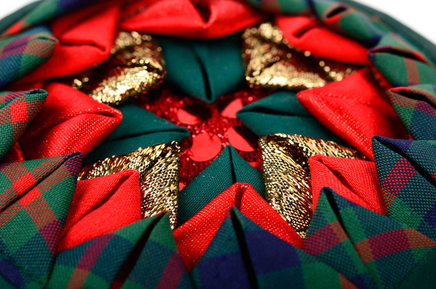 Décoration de Noël fait main Suspension de Noël en tissu Déco intérieur photo 5