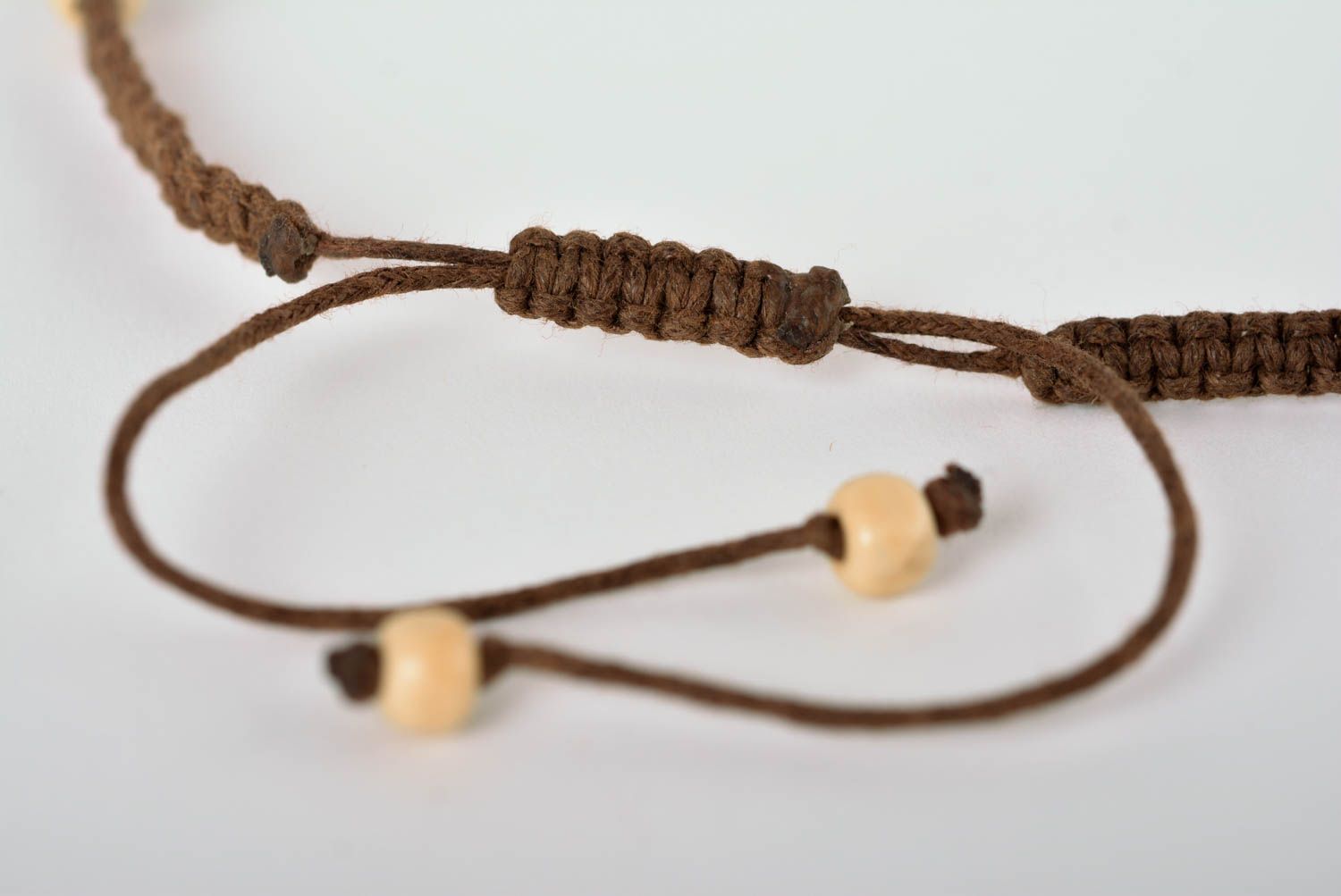 Armband Frauen handmade Holz Kette Designer Schmuck Halskette Frauen in Braun  foto 5