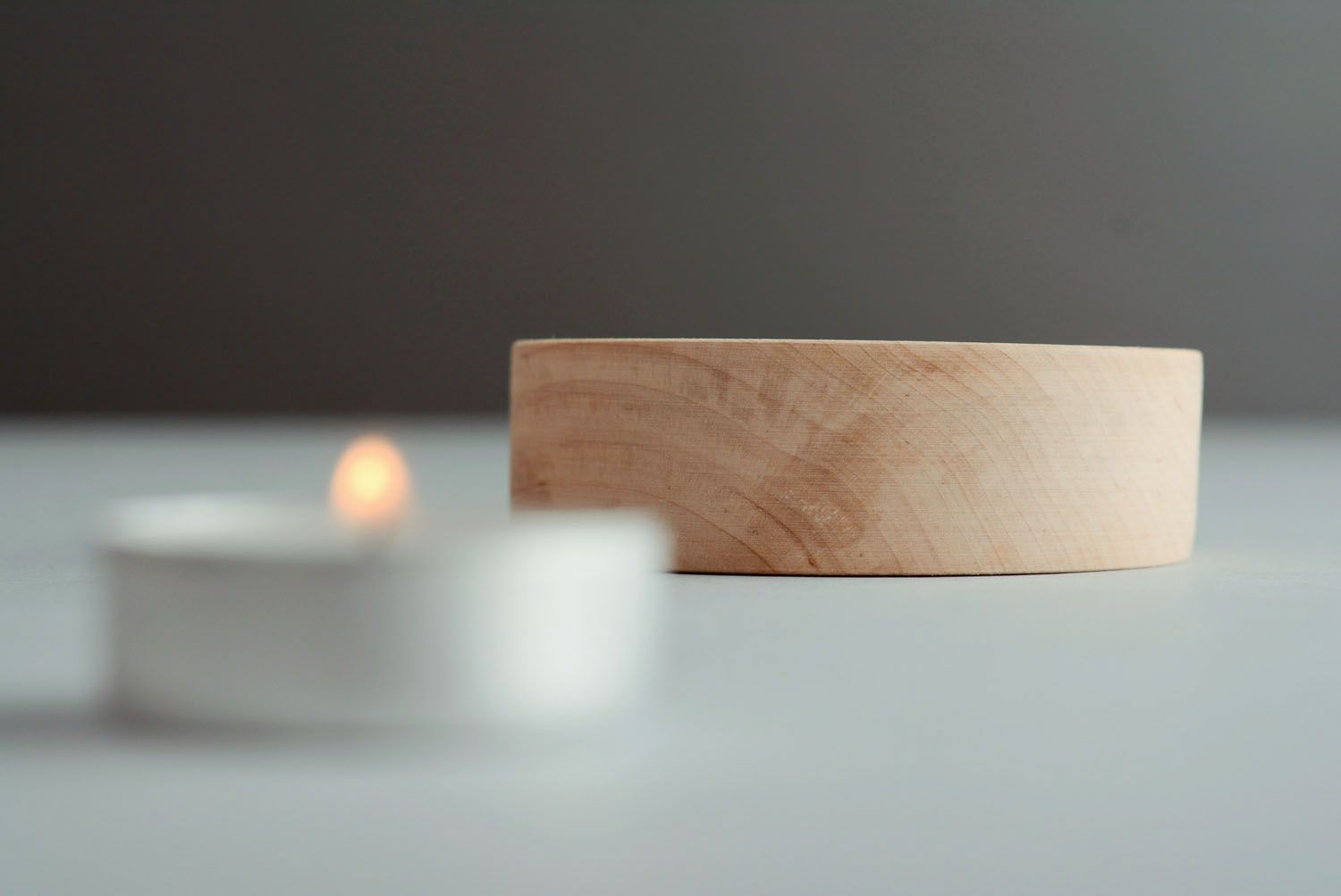Wooden blank for creativity Candle Holder photo 3