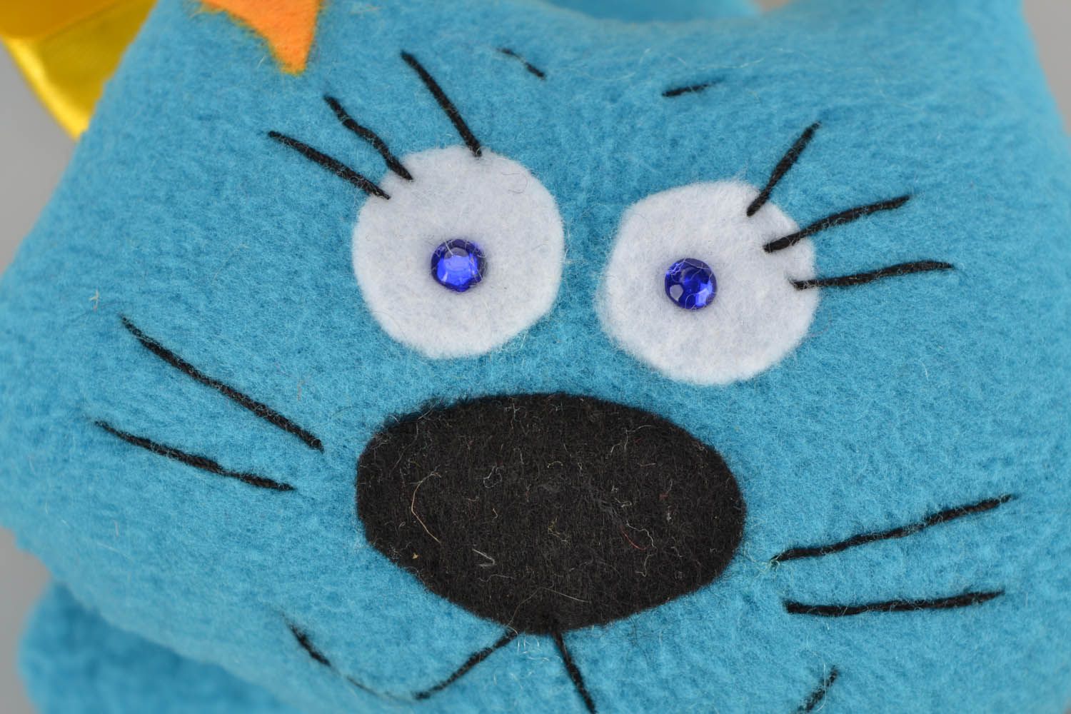 Тканевая игрушка Голубой котик фото 5