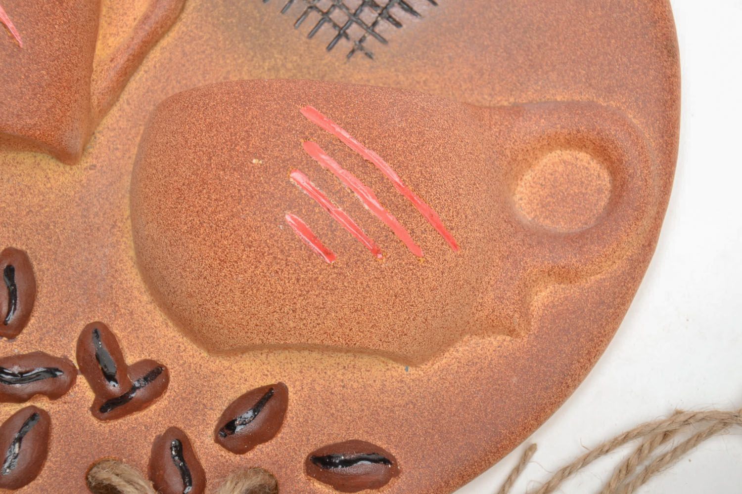 Handmade ceramic panel Coffee photo 4