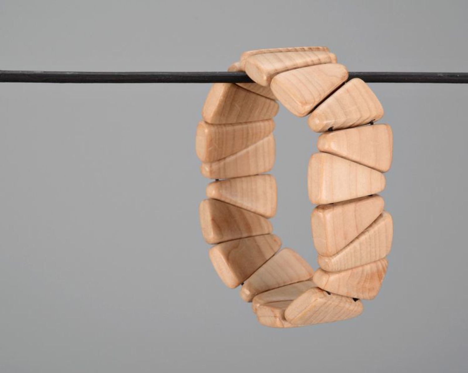 Bracciale avorio fatto a mano  Braccialetto  del polsino di legno Gioielli foto 3