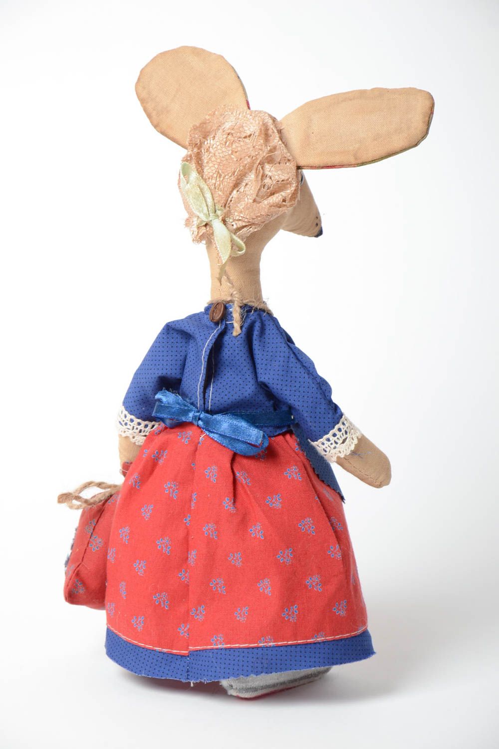 Авторская кукла в виде мышки с ароматом кофе и ванили ароматная для декора дома фото 4