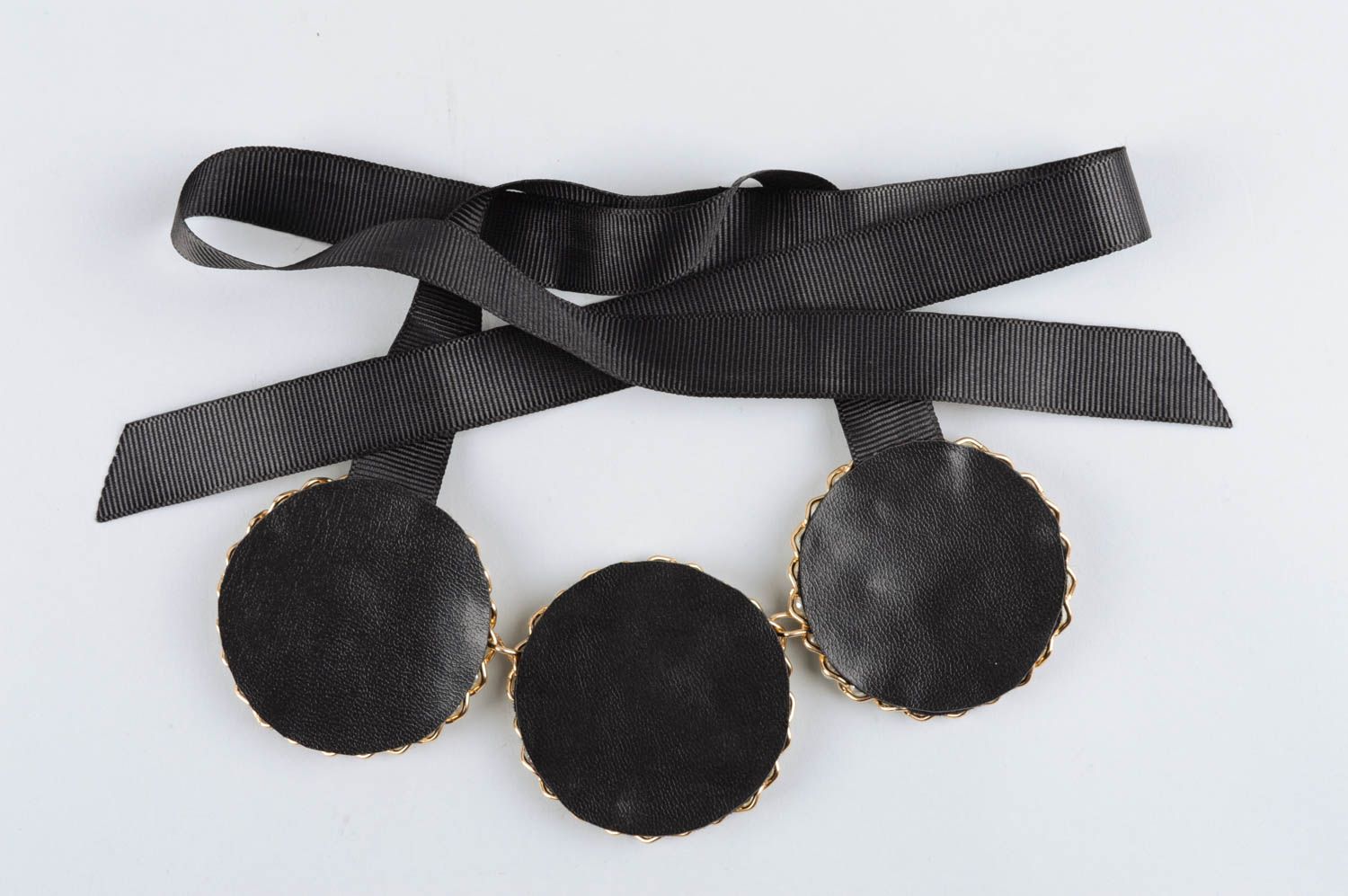 Halskette aus Glasperlen handmade Designer Schmuck Künstler Frauen Accessoire foto 5