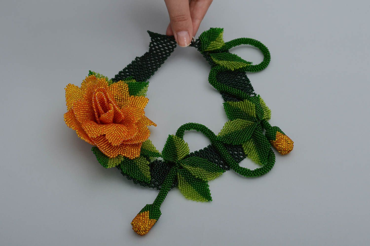 Schmuck aus Rocailles handgemacht Collier Modeschmuck bunt Halskette für Frauen foto 5