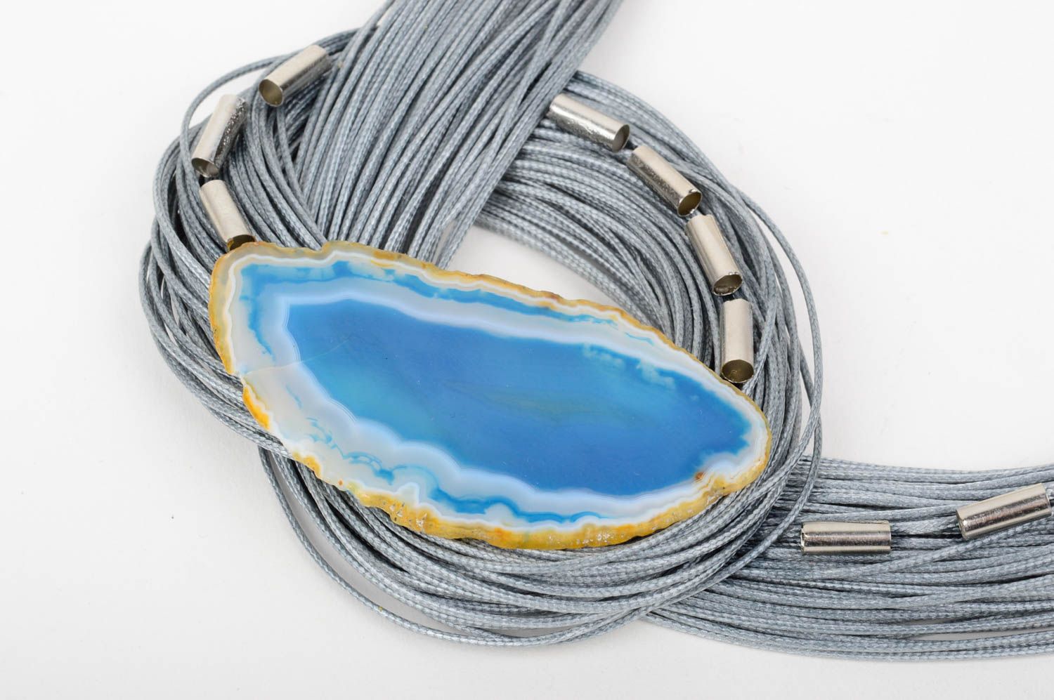Halsketten Frauen massiv Damen Collier handgemachter Schmuck Geschenk Ideen foto 4
