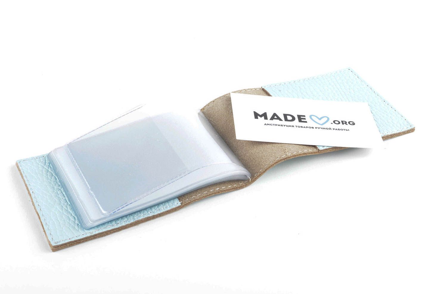 Handmade business card holder leather accessory women purse gift ideas photo 4
