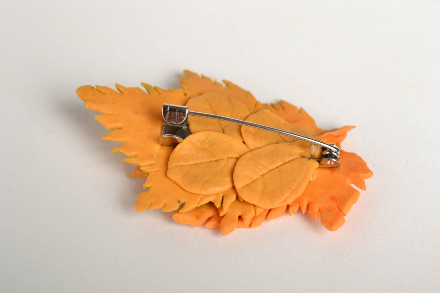 Broche hecho a mano con forma de hojas accesorio de moda regalo original foto 2
