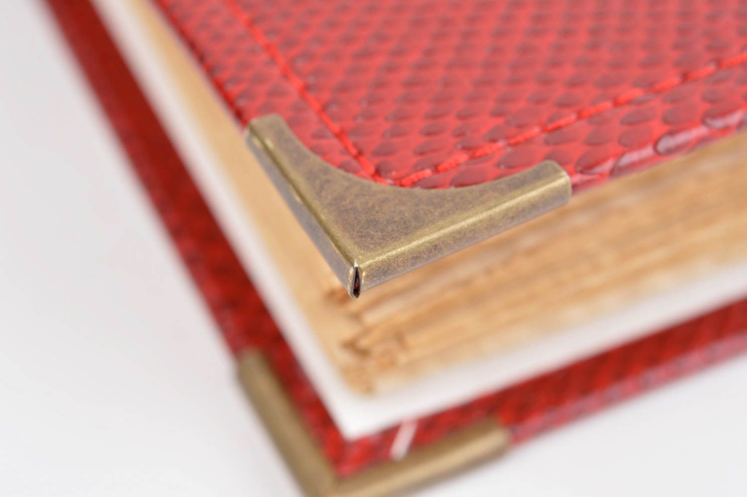 Handmade designer organizer beautiful red notebook stylish notebook gift photo 4
