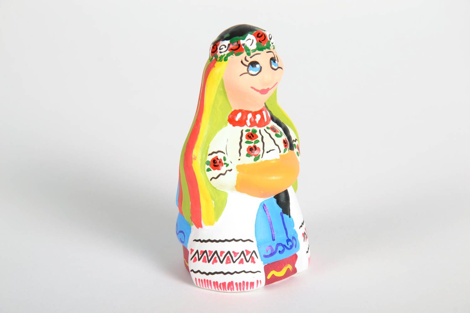 Homemade ceramic statuette The Ukrainian Girl photo 3