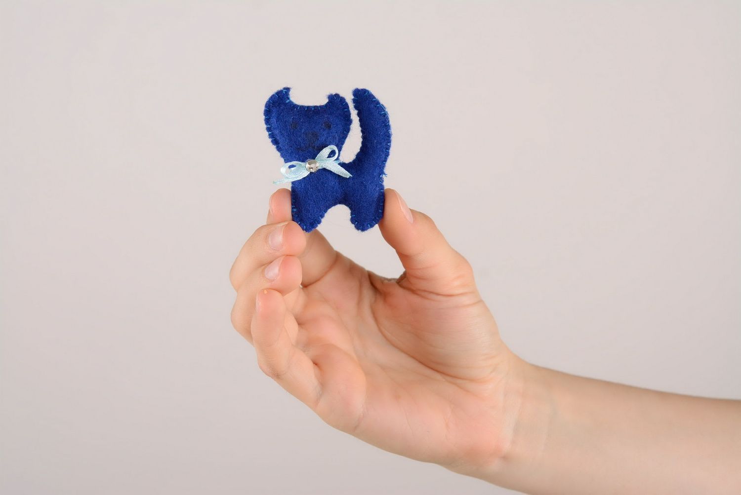 Broche hecho a mano con forma de gato accesorio de moda regalo personalizado foto 1