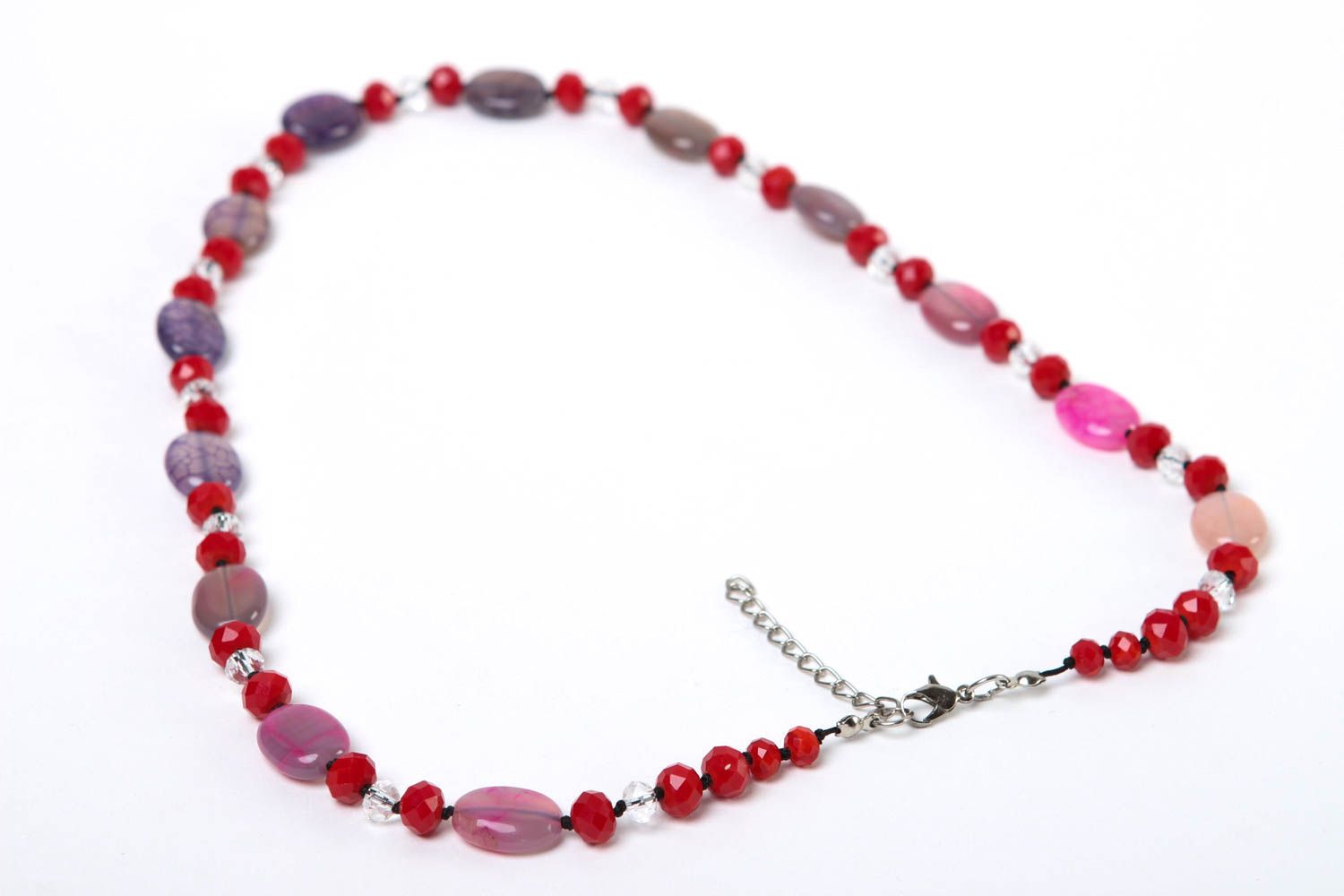 Frauen Halskette handmade Perlen Schmuck Geschenk für Frauen aus Achat Perlen foto 4