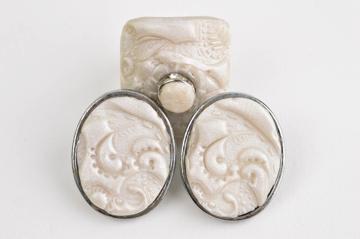 Damen Schmuck Set handmade Ring und Ohrringe schöne Accessoires für Frauen foto 3