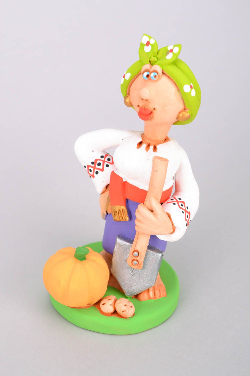 Ceramic handmade figurine Hostess photo 3