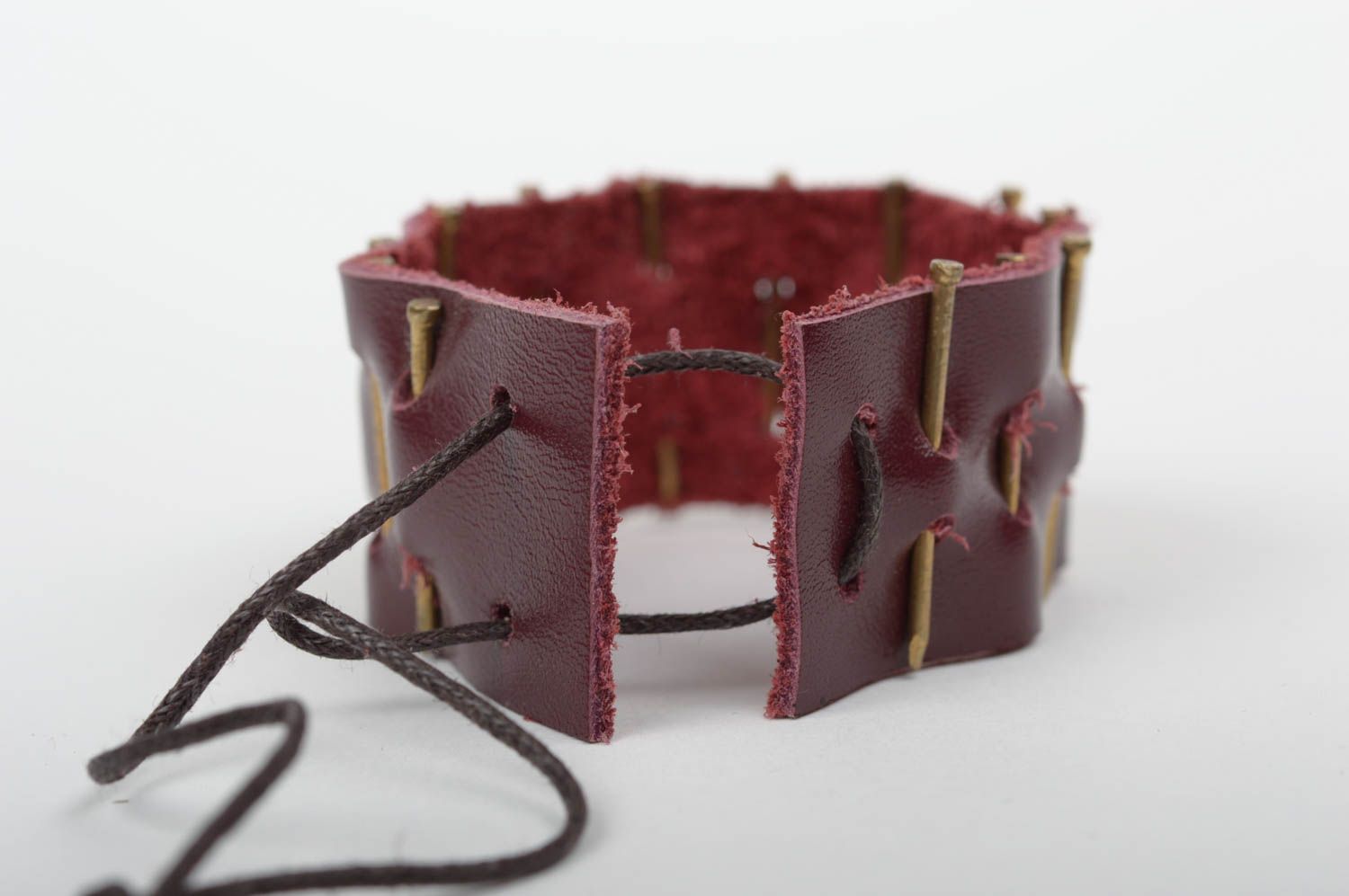 Handmade bracelet leather bracelet for women leather jewelry designer accessory photo 2